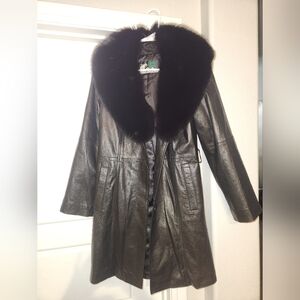 David Green Leather Coat